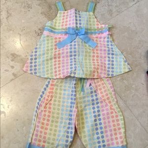 Little girl matching outfit